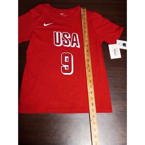 Children's Red  Nike Tee Team USA Wilson #9 T Shirt Size Small New W Tags - Picture 13 of 13